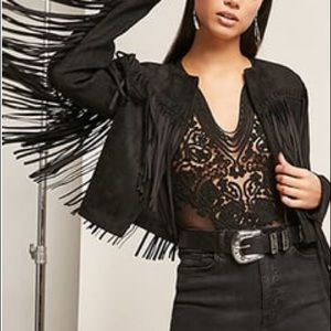 Genuine Suede Fringe Jacket